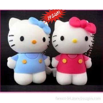 3D Hello Kitty USB PVC Cartoon USB Flash Disk Pendrive Flash Drive 64GB